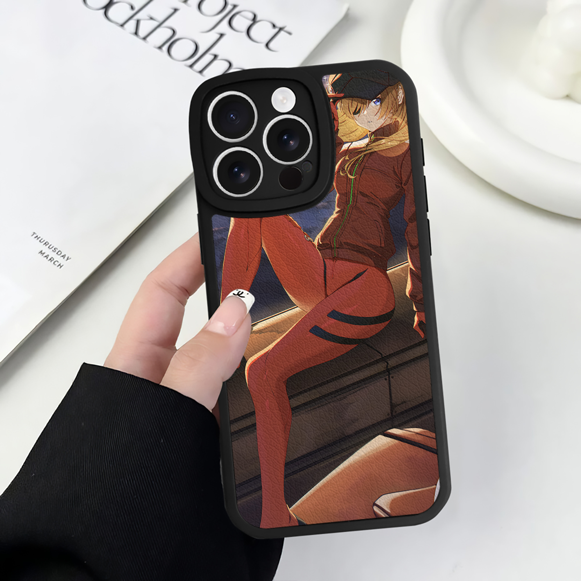 （画像用） EVA 新世紀エヴァンゲリオン 【iPhone 16シリーズ対応】シリコンスマホケース（レザー調） 材質：シリコン